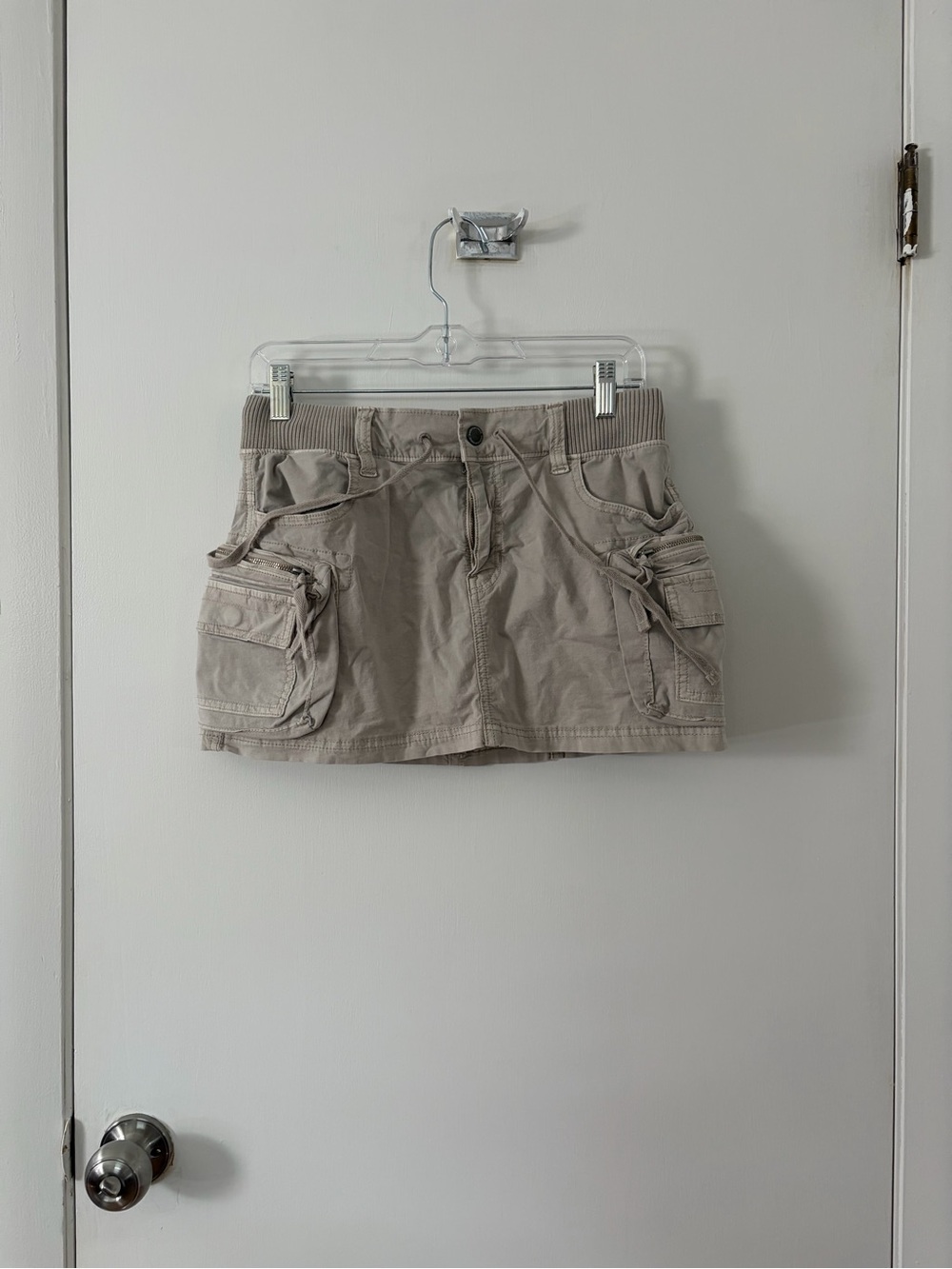 American Eagle Outfitters Beige Cargo Mini Skirt Shorts